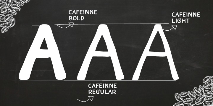 Caffeine Regular Font preview